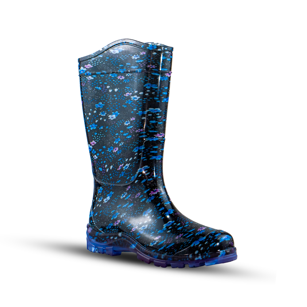 Bota Estampada diseño flor de lotto