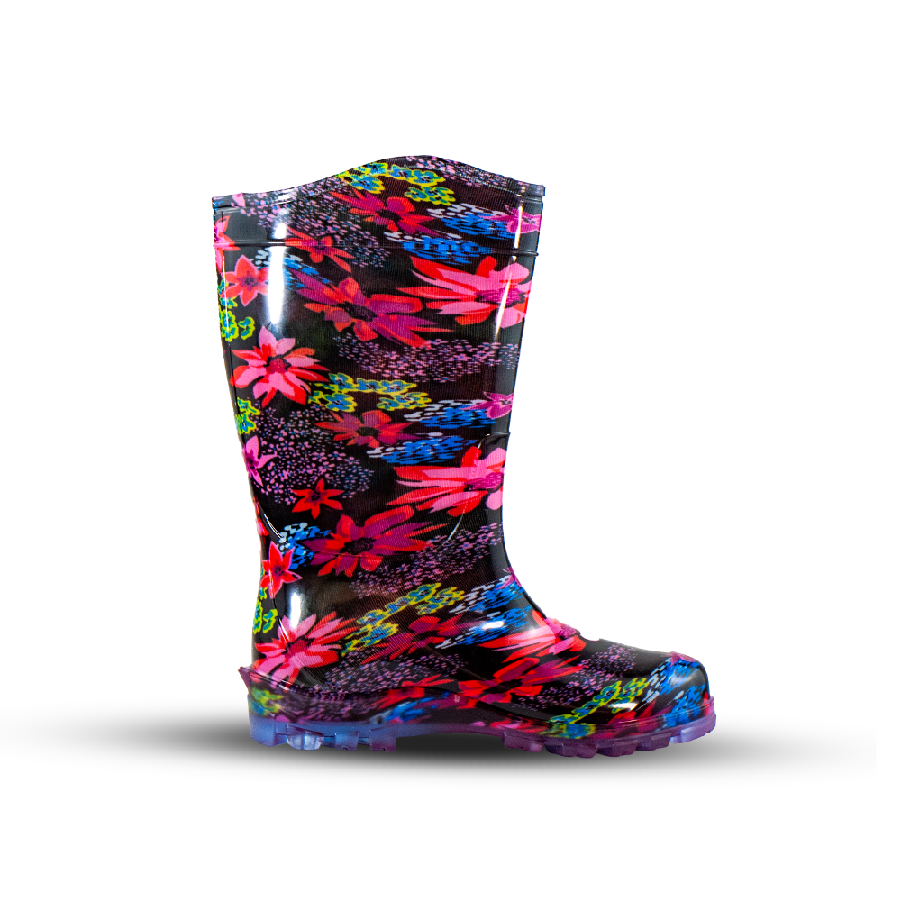 Bota Estampada diseño flor de lotto