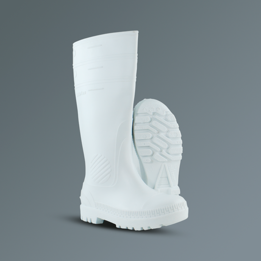 Bota Industrial blanco con puntera