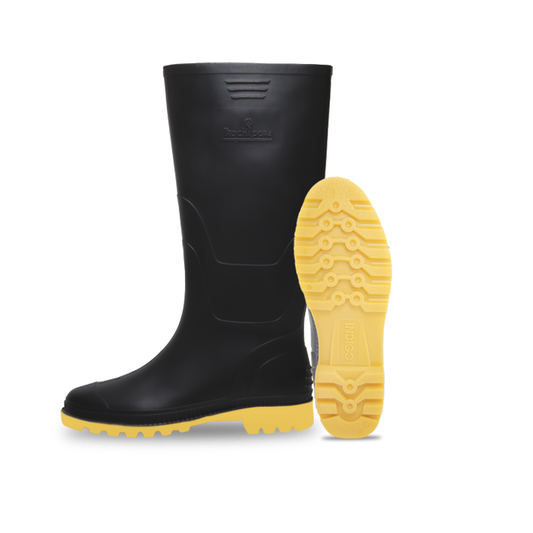 BOTA TROCHADORA NEGRO AMARILLO